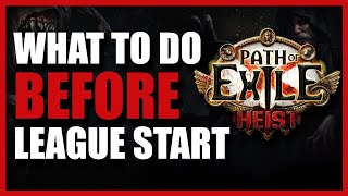What to do Before League Start