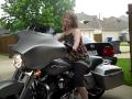 Linda lookin' cool! on 2007 Harley Davidson Street Glide FLHX w/ 103' Big Bore +much more.