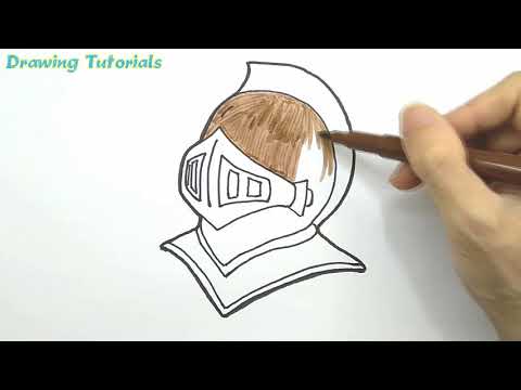 video-linktoworks-Hướng dẫn vẽ mũ hiệp sĩ | How to draw a Knight Helmet...