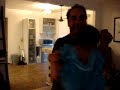 Teaching a baby how to salsa dance!
