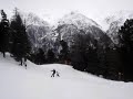 Skiing in Gr�chen, Switzerland - Talabfahrt