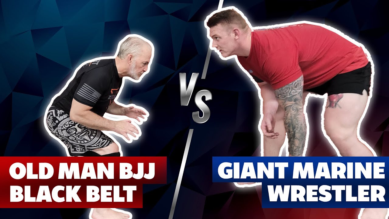 55 Years Old BJJ Black Belt vs. Young Marine Wrestler (VIDEO) BJJ World