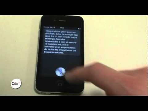 L'humour de Siri sur l'iPhone 4S