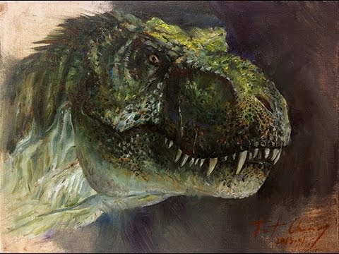 how to face paint a t-rex