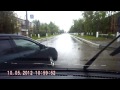 Car Stops In Intersection And Causes Crash