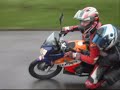 CBR 125 R Double Knee Down in Rain CBR 125 R Double Knee Down in Rain