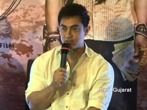 Aamir Khan, Anushka Sharma in interaction about PK in Ahmedabad Gujarat
