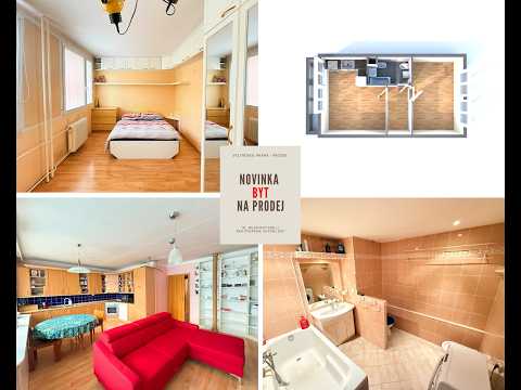 Video Byt 2+kk s lodžií, 57 m², Praha – Prosek, ul. Veltuská