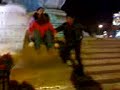 resvalon en la plaza de armas