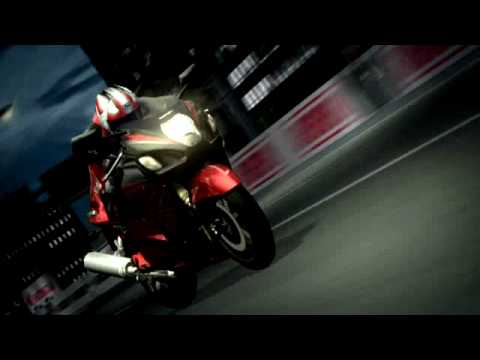 迫力のバイクレース CG