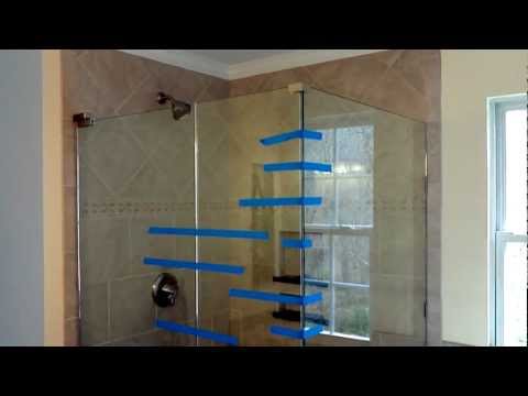 how to fit frameless shower screen