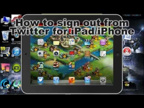 how to sign out of twitter on ipad