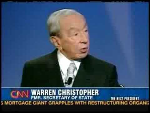 Warren Christopher On Meeting With Iran