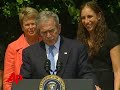 Bush Honors WNBA Champs Bush Honors WNBA Champs