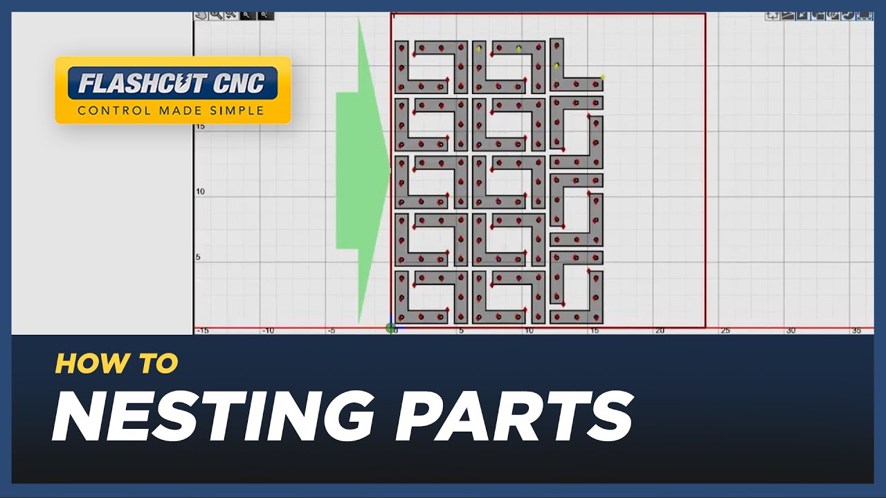 How to Nest Parts - FlashCut CAD/CAM/CNC Software
