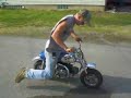 Popping wheelies on a Honda 50 Popping wheelies on a Honda 50
