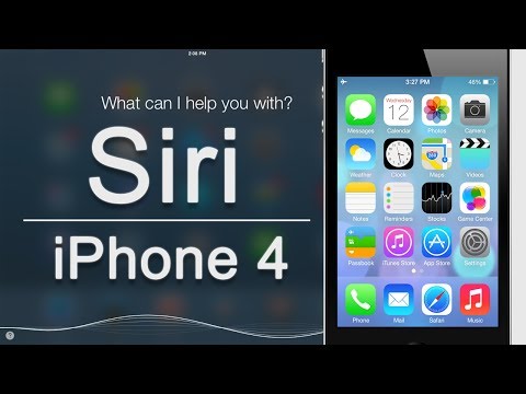 how to turn siri on a iphone 4