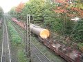 Click here to watch this video Duisburg Railroad line, 2 freight train meets!!!