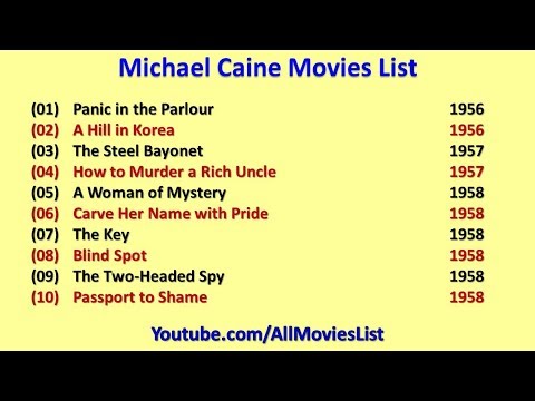Michael Caine Movies List