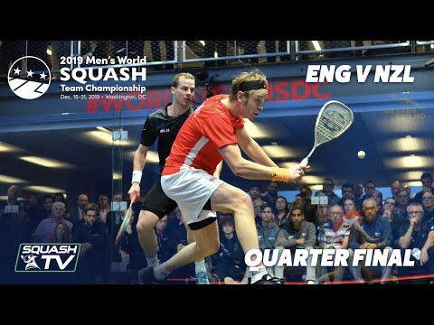Squash: England v New Zealand - WSF Men's World Team Champs 2019 - QF Highlights