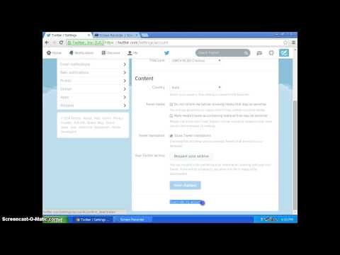 how to deactivate twitter