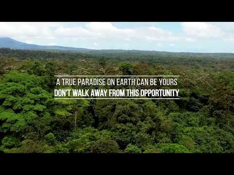 Video 61 akrů/25hektarů pozemku s vlastním vodopádem - Kostarika, Střední Amerika
