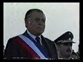 PARADA MILITAR 1990- AYLWIN HACE PUCHERITOS POR DESAIRE.