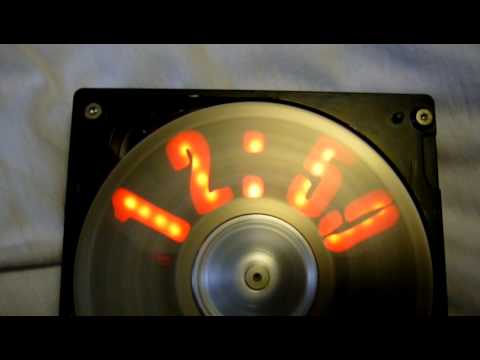 HDD - http://blog.area-71.net/post/2010/05/16/HDD-Clock-V1.aspx Digital clock from old HDD. V2: http://www.youtube.com/watch?v=5paowlfr6qw music: Covenant - Spindr...