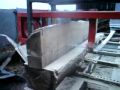 home made Band saw sawmill cuts oak beams bandsaw