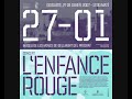 l'enfance rouge, conegut abans com fran�ois r. cambuzat et les enfants rouges i format per fran�ois r. cambuzat (veu i guitarres), chiara locardi (baix i veu) i jacopo andreini (bateria i metalls), �s un grup francoitali� sense fronteres, ni geogr�fiques ni art�stiques. sense cap mena de direcci� musical per� amb un profund inter�s per keiji haino, wadih el safi, la m�sica cl�ssica contempor�nia i les can�ons de la guerra civil espanyola. tota una visi� de 360�. regularment fan gires per tot europa, on sempre sorprenen les can�ons, salvatges, a mig cam� entre la malenconia i la r�bia violenta... la seva paraula �s llibertat.