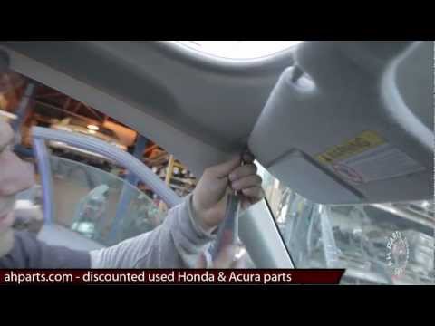 SUN VISORS Replacement How to replace install change fix video 1996 1997 1998 1999 2000 Honda Civic