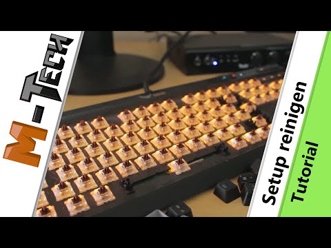 Tastatur und Setup entstauben/reinigen - Tutorial