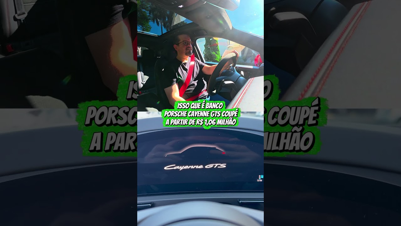 ISSO QUE É BANCO! Os opcionais de 18 vias do Porsche Cayenne GTS de R$ 1,06 milhão! 😱🔥