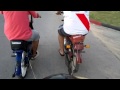 Dos G. 50 remolcando a un motomel 110 Video