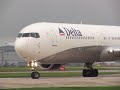 boeing 767-400 delta airlines take-off manchester boeing 767-400 delta airlines take-off manchester