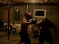 me and my friend boxin