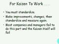Kaizen or Continious Improvement Explanation