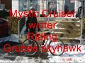 Winter bike ride with grubee skyhawk 48cc