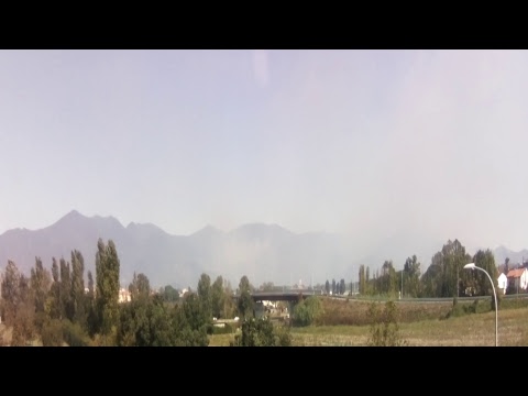 Diretta Incendio Monte Serra Pisa -  webcampisa