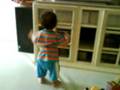 Baby Ivan dancing with background music