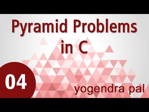 how to draw pyramid in c