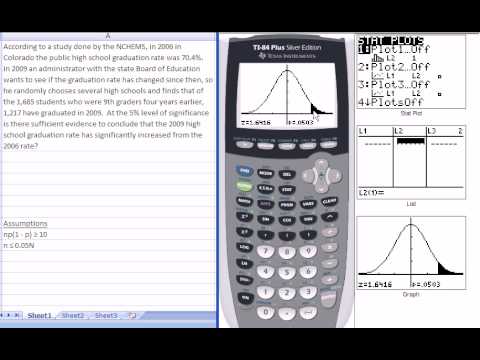 how to use z-test on ti-84