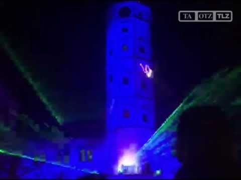 Erffnung des Mrchenmarktes in Gera mit Licht-Lasershow & Feuerwerk