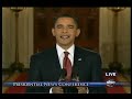 Obama News Conference