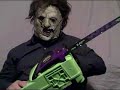leather face loves his chainsaw