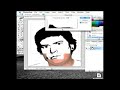 باستخدام برنامج الفوتوشوب نستطيع تحويل اي صورة ملونة إلى تصميم بالونين الأبيض والأسود بااتباع الخطوات التالية:1- افتح برنامج الفوتوشوب2- افتح الصورة باختيار أمر File/open ثم اخترا الصورة المطلوبة.3- قم بتحديد الخلفية باداة العصا السحرية واحذفها4- قم بتحديد الجزء المطلوب من الصورة باداة التحديد المناسبة ليتم تحويله للونين الابيض والاسود5- اختار الأمر Image\Adjustments\ Threshold6- حرك المنزلق بالأسفل وعاين التأثير على الصورة7- اطبع الصورة بعد التعديل بالأمرFile \ Print