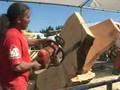 Chainsaw art time lapse