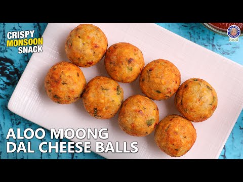 Crispy Aloo Moong Dal Cheese Balls | Cafe-Style Potato Cheesy Balls | Easy Snack Recipe | Chef Ruchi