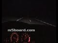 BMW M5 E39 cruising at top speed in Germany by night BMW M5 E39 cruising at top speed in Germany by night