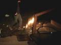 putting a fire out